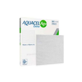 Aquacel Ag+ Extra Penso Esteril 15x15cm X5-Farmacia-Arade
