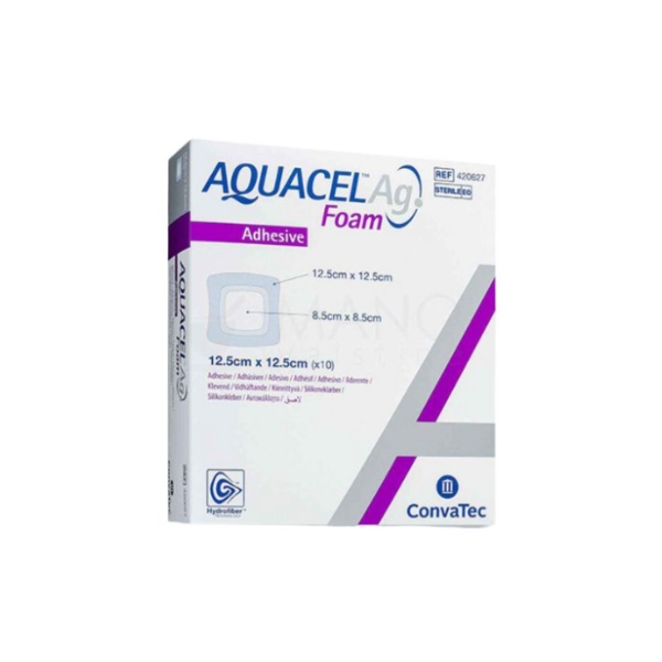 Aquacel Foam Penso Aderente 12.5x12.5cm X10-Farmacia-Arade