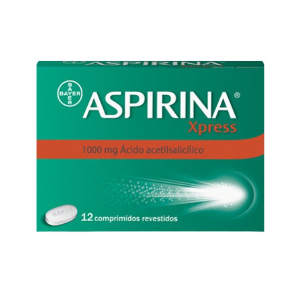 Aspirina Xpress 1000 mg comp rev Fita termossoldada – 12-Farmacia-Arade