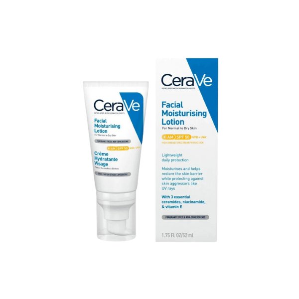 Cerave Ceme Viso Hidratante De Rosto SPF 50 UVB + UVA-Farmacia-Arade