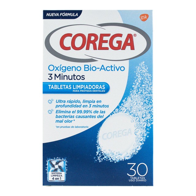 Corega Bio Activo Pst Protese X 30, farmaciaarade