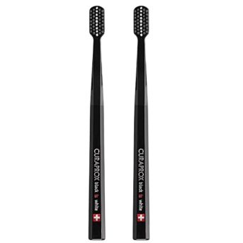 Curaprox Black-is-White-Kit-Duo-Escova-Dentes-Preta-Farmacia-Arade