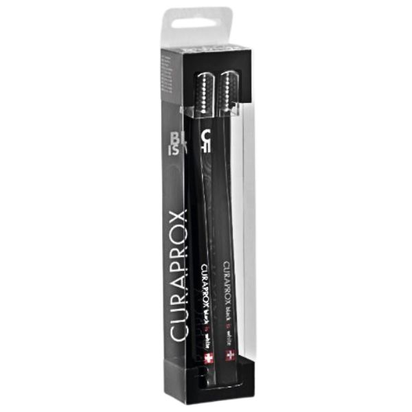 Curaprox Emb-Black-is-White-Kit-Duo-Escova-Dentes-Preta-Farmacia-Arade