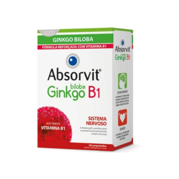 Absorvit Ginkgo Biloba + B1 60 Comprimidos Absorvit Ginkgo Biloba + B1 60 Comprimidos