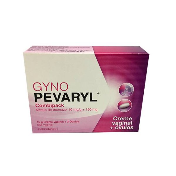 Gyno-Pevaryl Combipack (15g), 10mgg + 150mg x 1 creme bisnaga + óvulo-Farmacia-Arade