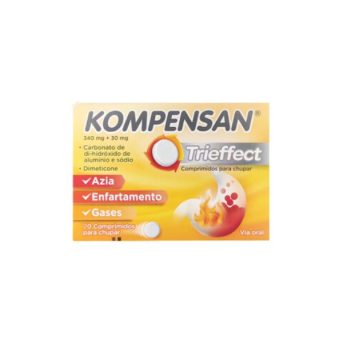 Kompensan Trieffect , 340 mg + 30 mg Blister 20 Unidade(s) Comp chupar-Farmacia-Arade