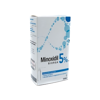 Minoxidil Biorga, 50 mgmL x 3 sol cut-Farmacia-Arade