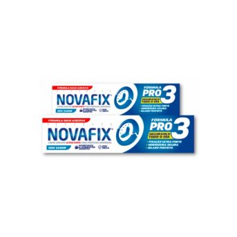 Novafix Pro3 Creme Adesivo Prótese Frescura 70g com Oferta de Creme Adesivo 50g-Farmacia-Arade