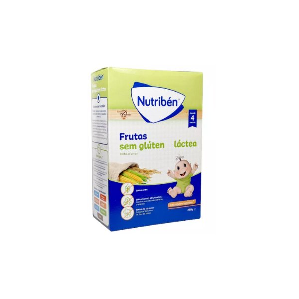 Nutriben Farinhas Frutas SGlut Lactea 250G-Farmacia-Arade