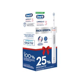 Oral B Pro 3 Escova Elétrica Cuidado Gengivas Promoção-Farmacia-Arade