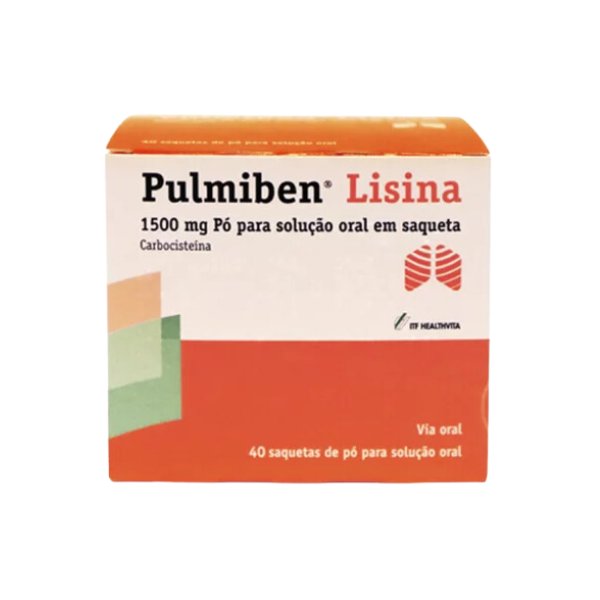 Pulmiben Lisina, 1500 mg x 40 pó sol oral saq-Farmacia-Arade