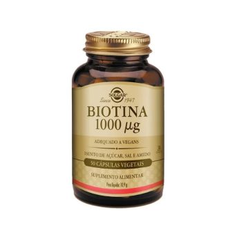 Solgar Biotina 1000 Mcg Caps X 50 cáps mole-Farmacia-Arade