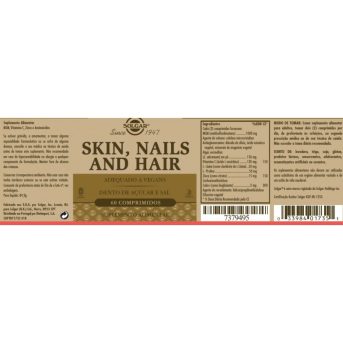 Solgar Skin Nails Hair 60 Comprimidos - Image 2