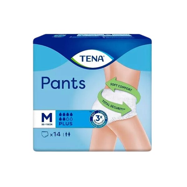 Tena Pants Cueca Med 80110cm X 14-Farmacia-Arade
