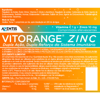 Vitorange Zinc 20 comprimidos efervescentes - Image 2