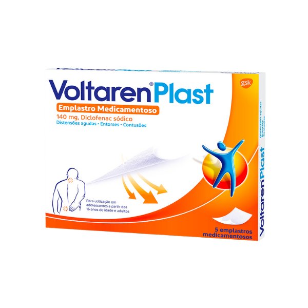 Voltaren Plast, 140 mg x 5 emplastro-Farmacia-Arade
