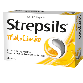 Strepsils Mel e Limão 36 pastilhas (1,2 mg/0,6 mg) - Image 1