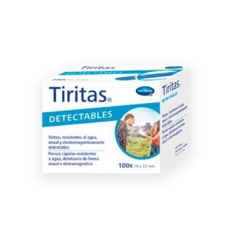 Tiritas Pensos Azuis Detetáveis 19x72mm 100 unidades