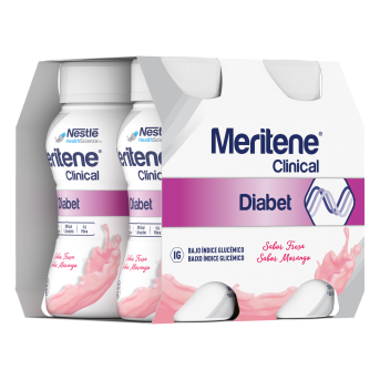 Meritene Clinical Diabet Sol Or Morango 200 Ml X 4 emul oral frasco - Image 1