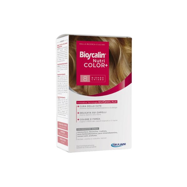 Bioscalin Nutricolor+ 8 Louro Claro-Farmacia-Arade