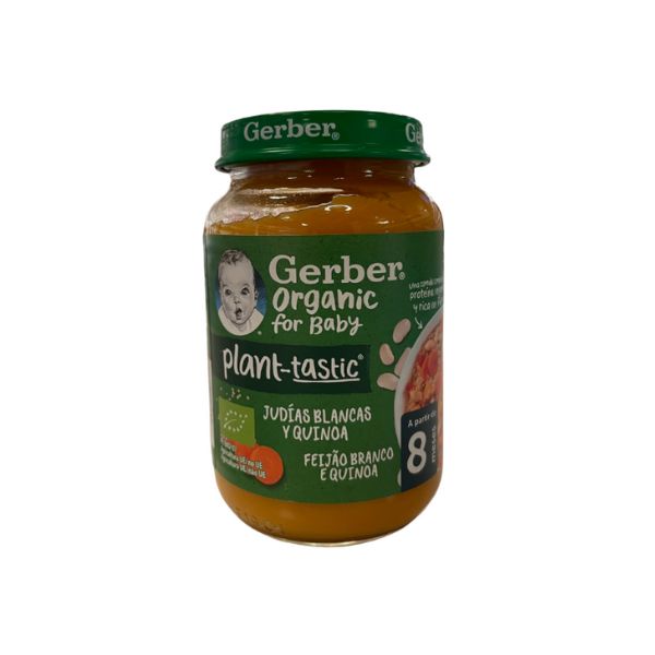 Gerber Org Feijão Branco e Quinoa 190g-Farmacia-Arade