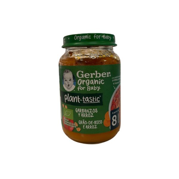 Gerber Org Grão-De-Bico e Arroz 190g-Farmacia-Arade