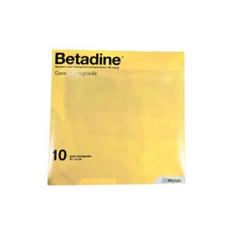 Betadine Gaze Impreg Pda X10-Farmacia-Arade
