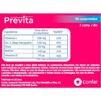 Previta 30 Comprimidos-VRN-Farmacia-Arade