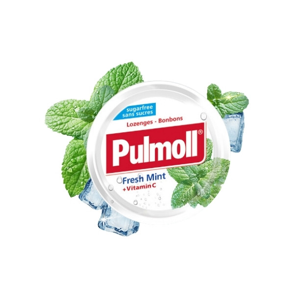 Pulmoll Menta Fresca+Vitamina Com Pastilhas 45G-Farmacia-Arade