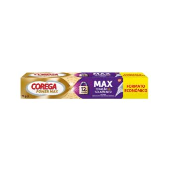 Corega Max Fix+Conf Creme Fixação Protetor Dentário 70g-Farmacia-Arade