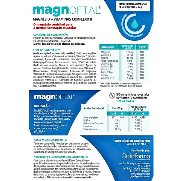 Magnoftal 30 Comprimidos revestidos-Farmacia-Arade