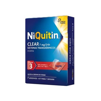 Niquitin Clear 7 mg24 h sistema transdérmico 14 saquetas-Farmacia-Arade