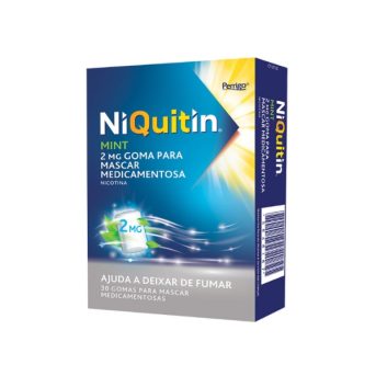 Niquitin Mint 2 mg Goma mascar medicamentos - 30-Farmacia-Arade